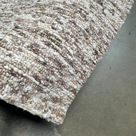 5'3" x 7'6" Feet Wool Handmade Taupe Brown Beige Soft Plush Area Rug - Picture 4 of 9